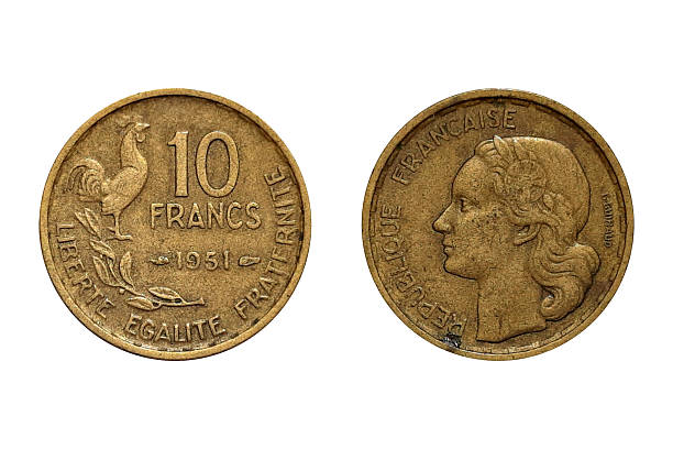 istock 1951 10 Francs Coin Obverse and Reverse Isolated on White 2252843859
