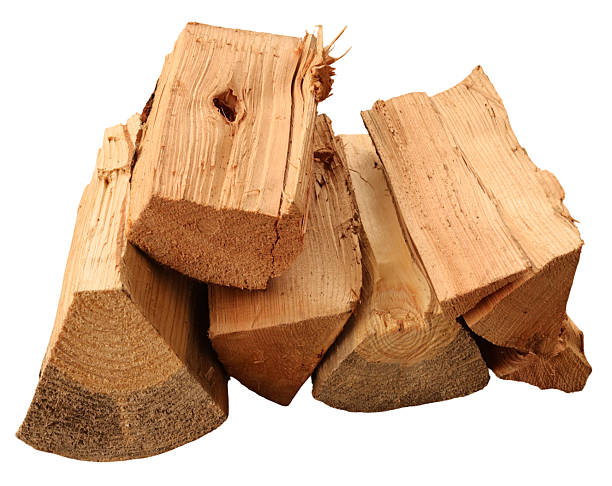 istock Firewood cut and stacked for use in a fireplace or fire pit. This wood is prepared for warmth and cooking during gatherings or camping. Ideal for various outdoor activities 2252856699