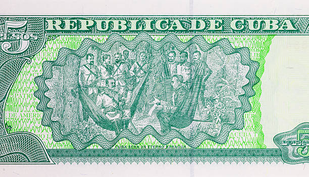 5 Pesos, Cuba with Conference between A. Maceo and Spanish General A. Martinez Campos at Mangos de Baragua in 1878. Paper money Cuba.