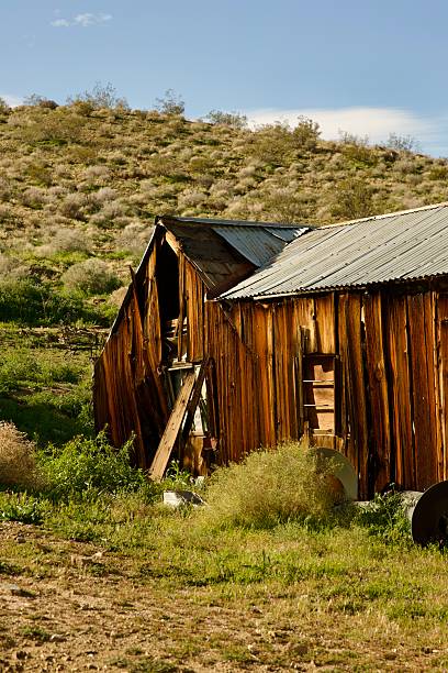 istock Abandoned wood house in the desert 2252859910