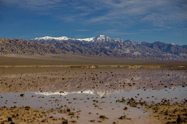 istock Snow capped mountains reflected in the lake 2252860732