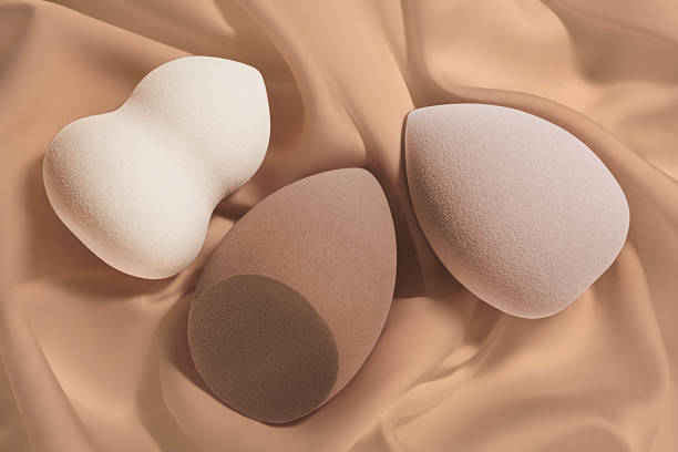istock Beauty product sample swatch texture of foundation 2252867041