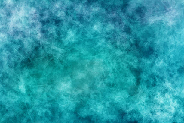 Vibrant blue and turquoise green painted marbled background image Abstract art texture with aquamarine teal cyan gradient colors for wallpaper backdrop design Textured effect with stains and scratches