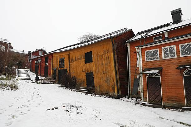 istock house that survived a fire in Porvoo - Finland 2252879604