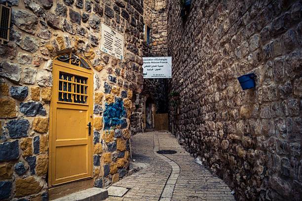 Jerusalem, Israel — December  20, 2025 Festively decorated house for Christmas in the Christian Quarter of the Old City of Jerusalem