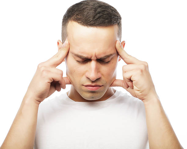 istock Attractive young man suffering of strong headache 2252897147
