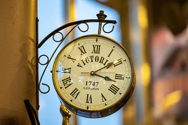 Stockholm, Sweden Nov 21, 2025 An analogue clock hanging on a wall.