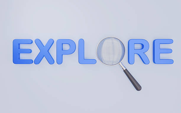 istock Magnifying glass is positioned over the word Explore 3d illustration 2252902867
