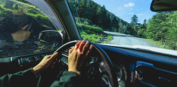 istock Car road trip in tibet, China 2252914967