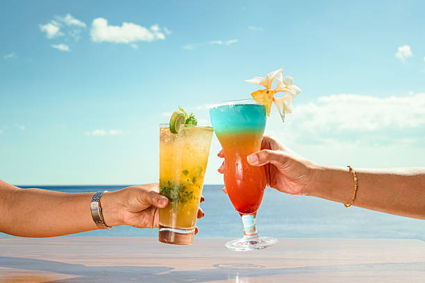 istock Tropical Cocktails Toasting Ocean View 2252919631