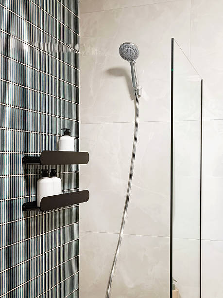 istock A modern shower system in a bathroom. Close-up, vertical photo. 2252925789