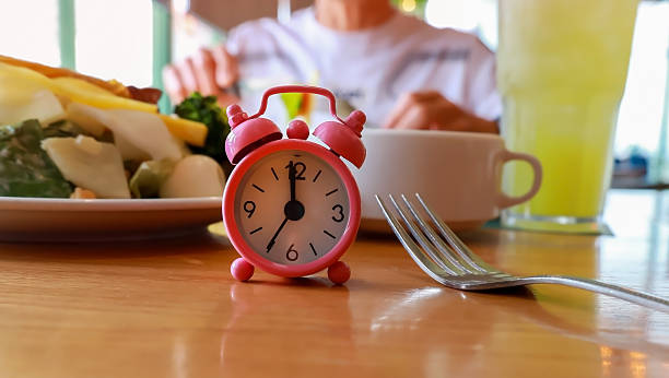 istock Pink Alarm Clock Waiting for the IF Meal Intermittent Fasting Concept 2252932727