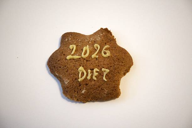 istock Gingerbread With 2026 Diet Text Isolated on White Background 2252933854