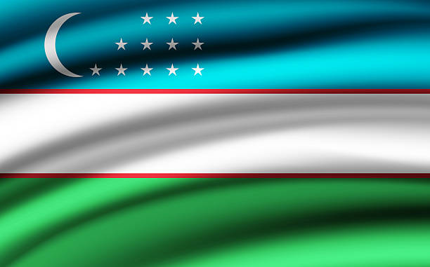 Close up of Tajikistan flag.