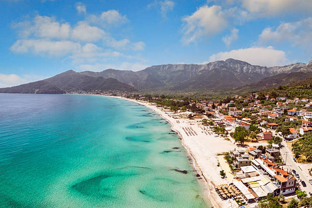 istock Golden beach in Thassos island, Greece 2252940313