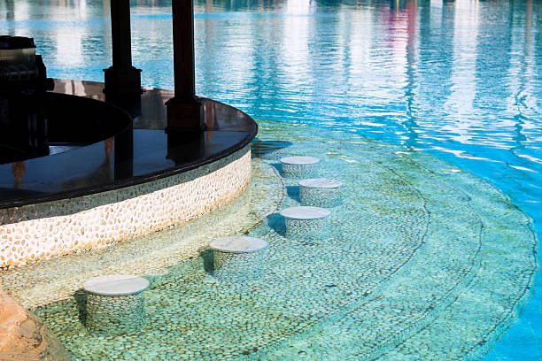 istock A pool bar with seats in the water 2252942142