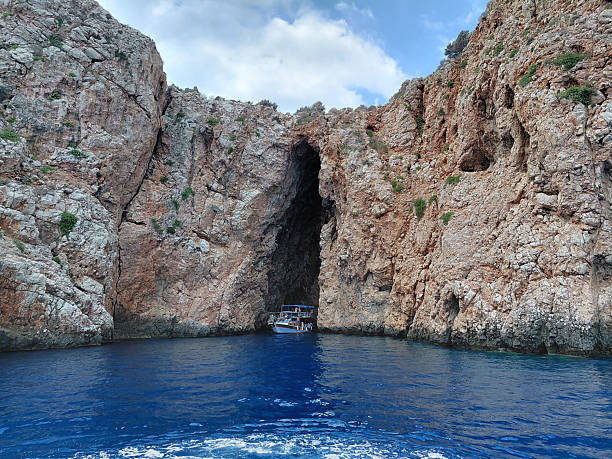 cave of pirates on the shore