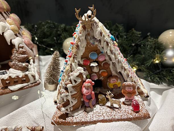 istock Christmas decoration ginger bread house 2252952445