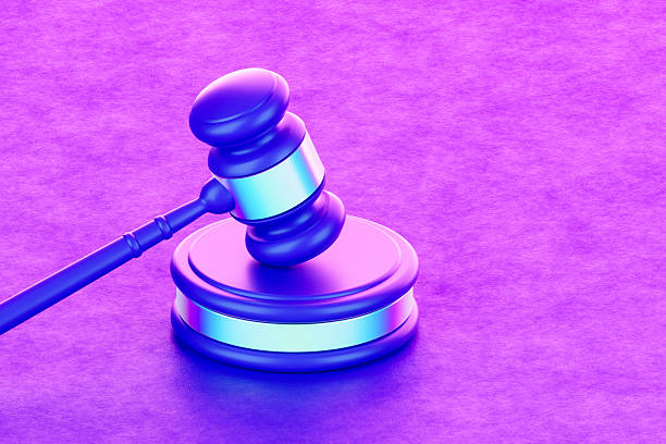 istock Gavel on Neon Background Justice and Law Concept 2252952856