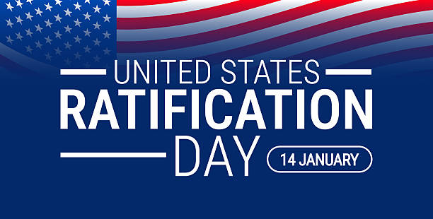 istock Ratification Day background, banner, card or poster design template is observed every year during January, to raise awareness about the mission. Vector illustration. 2252953389