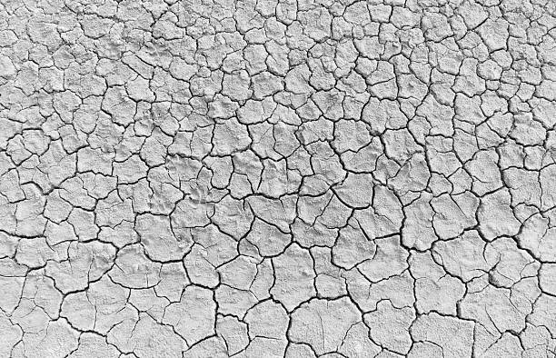 istock The soil surface is cracked, dry, and barren,Cracked soil 2252959710