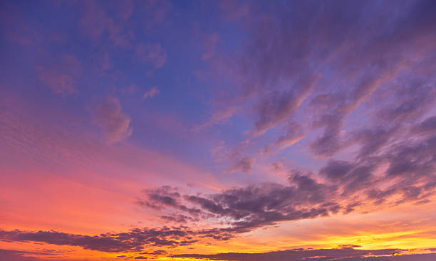 istock The backdrop features a sky and clouds of various colors during sunrise and sunset,Sunset sky for background or sunrise sky and cloud at morning. 2252959907