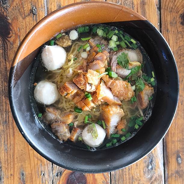 istock Noodle soup in a bowl is a traditional Chinese dish. 2252962144