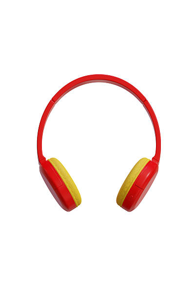 istock Red, Yellow Headphone With White Background 2252969501