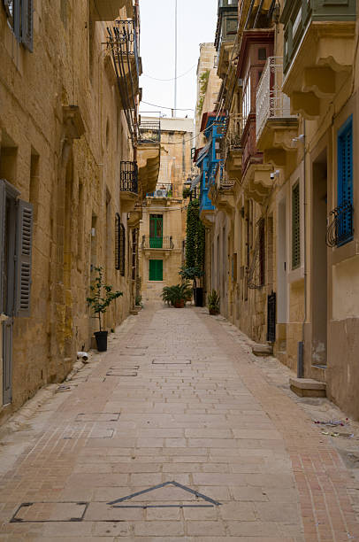 istock Old Town Alleyway Perspective 2252969508