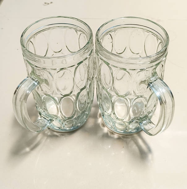 glass of drinking water, taken from the front view