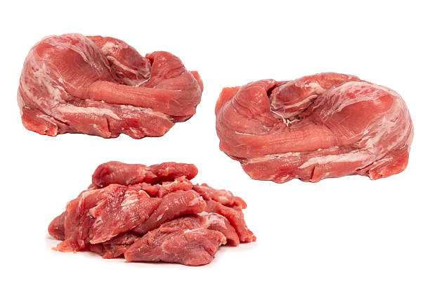 istock Raw pork tenderloin isolated on a white background.  Fresh meat. 2252977171