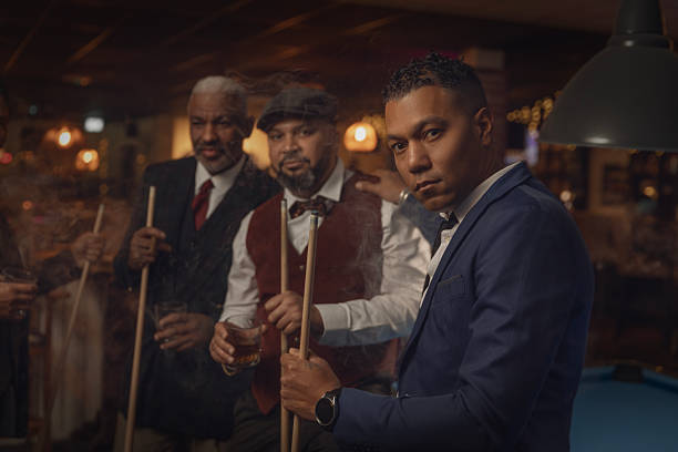 istock Black men friends at a pool hall 2252981754