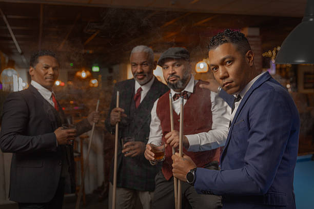 istock Black men friends at a pool hall 2252984441