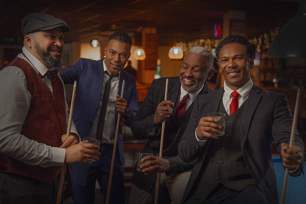 istock Black men friends at a pool hall 2252984694