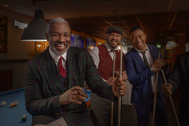 istock Black men friends at a pool hall 2252984782