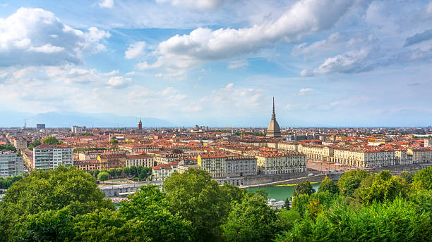 istock Turin Panoramic Cityscape with Mole Antonelliana, Italy 2252985068
