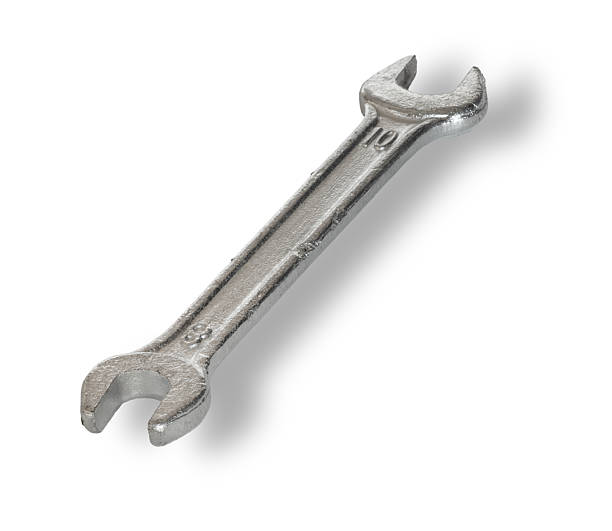 istock Shadow behind a metric wrench that fits 8 and 10 mm 2252993987