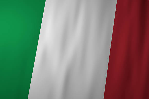 The national flag of Italy featuring vertical green, white, and red stripes. The image represents Italy, national identity, and Italian cultural symbolism.