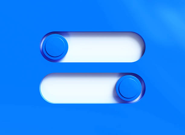 istock On And Off Buttons On Blue Background 2252998330