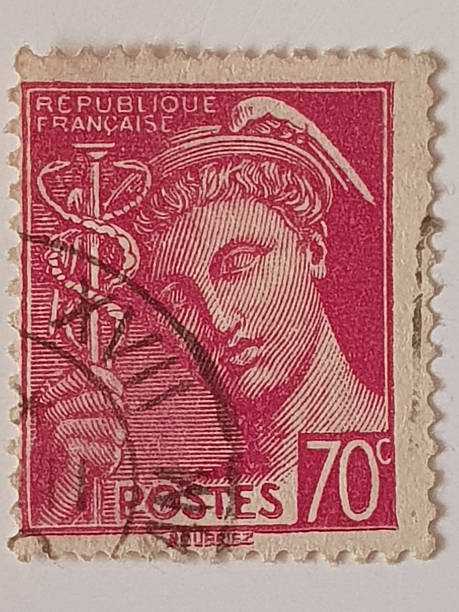 istock France 70 Centimes Postage Stamp Engraved by Mourriez 2253009059
