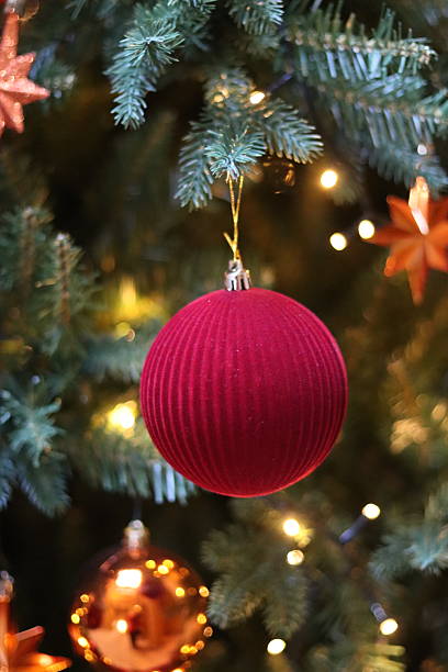 istock Baubles on a traditional Christmas tree 2253016970