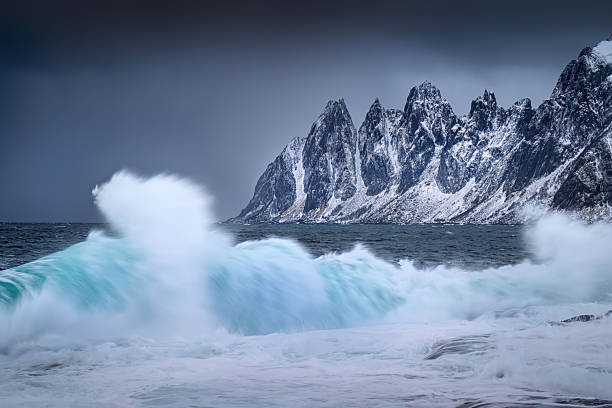 Winterstorm by the sea