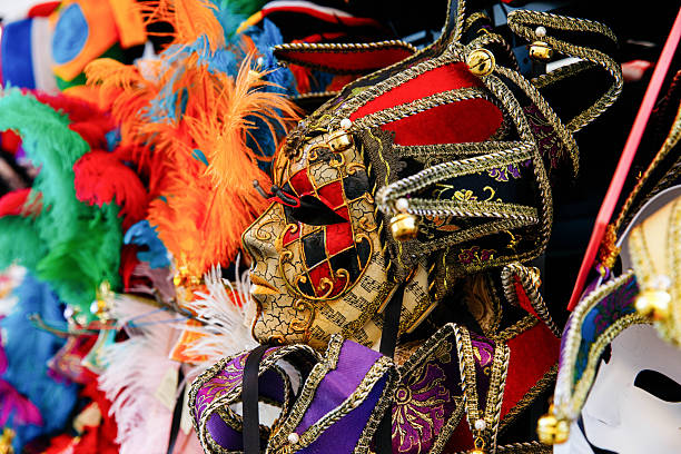 White venetian carnival mask...