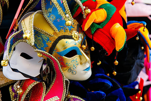 istock Colorful venetian carnival masks 2253020826