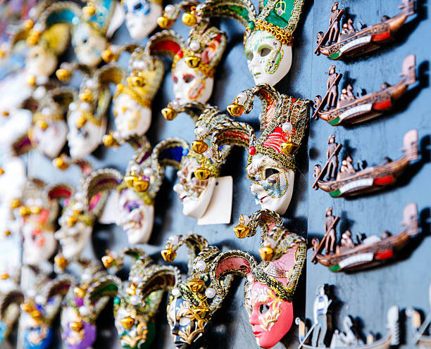 istock Colorful venetian carnival masks 2253020880