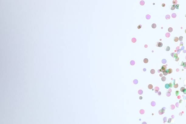 istock Beautiful pink confetti on a white background 2253031617