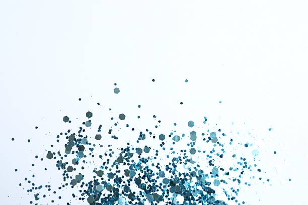 istock Beautiful blue confetti on a white background 2253031627