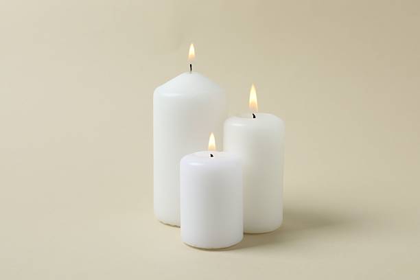 istock Beautiful composition with candles on the table 2253032273