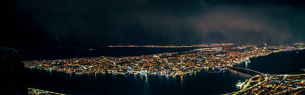 northern lights (aurora borealis ) above Tromso, Norway