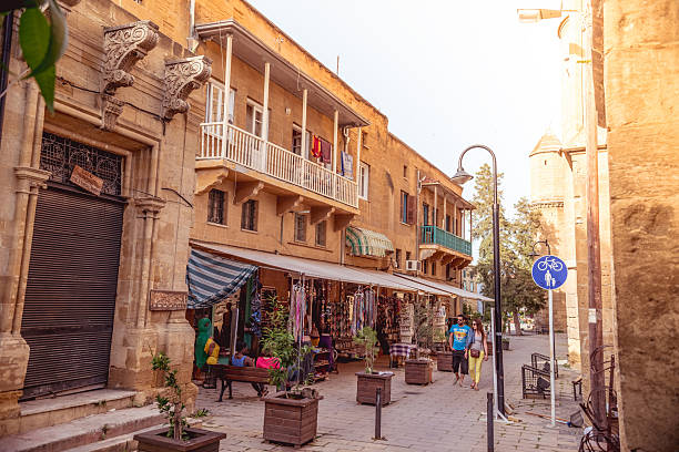 NICOSIA - MAY 29 : Traditional gift shop at Selimiye Square on May 29, 2015